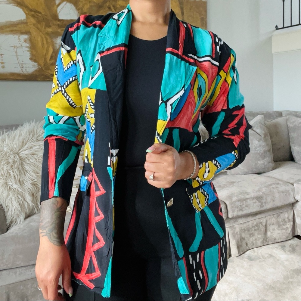 Multicolor vintage blazer